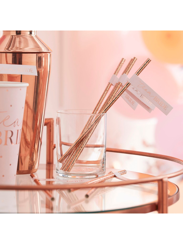 Słomki Ginger Ray HN-825 Blush Hen Straws main product photo