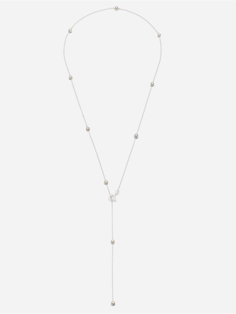Abrazi Jessie łańcuszek z perełkami srebrny main product photo