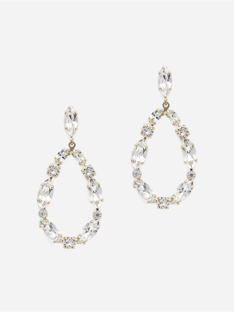 Abrazi Złote kolczyki Jane Swarovski main product photo