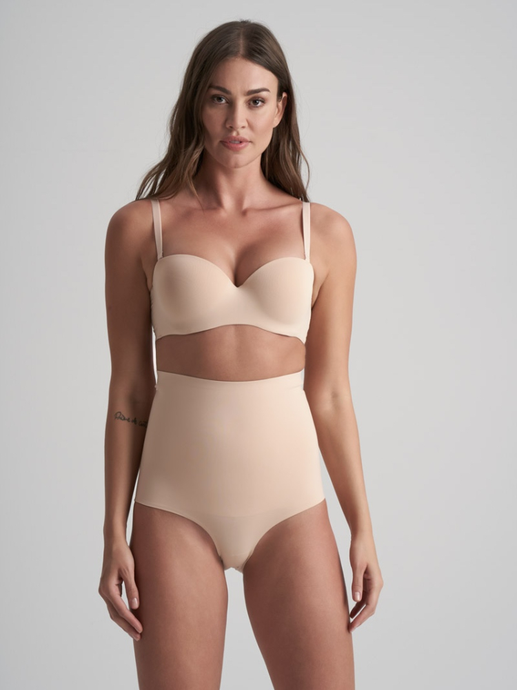 BYE BRA Kontrolujący Talie Wysoki Figowy Beżowy main product photo