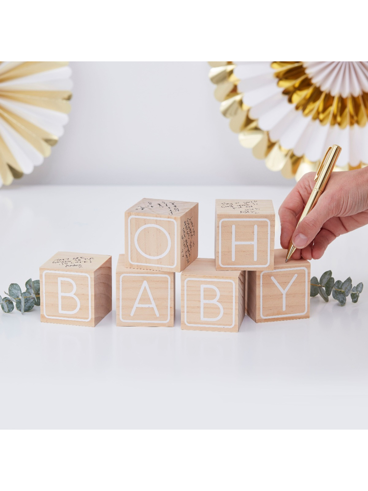 Drewniane klocki Ginger Ray OB-124 Oh Baby main product photo