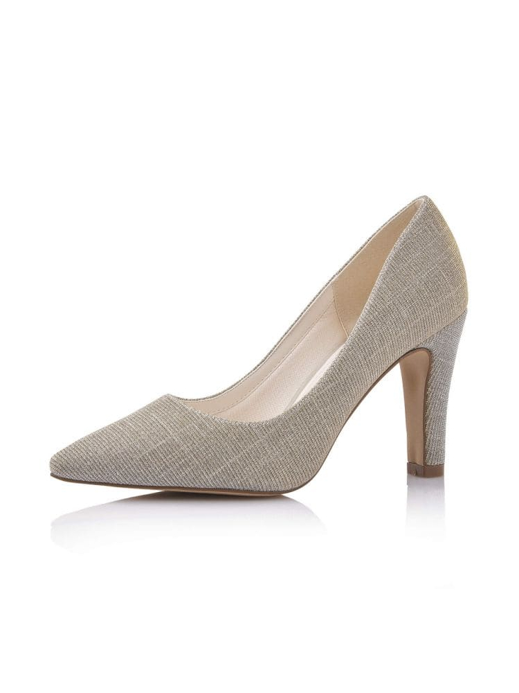 Rainbow Club Fera Gold Metallic Wedding Shoes main product photo