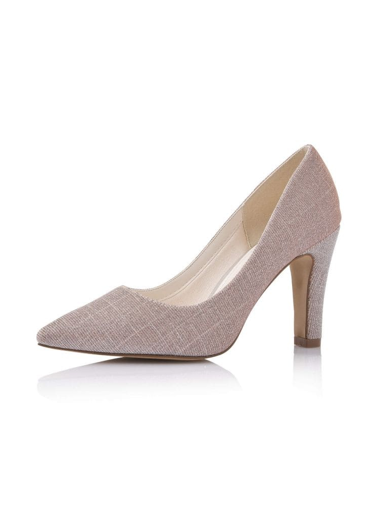 Rainbow Club Fera Rose Metallic Wedding Shoes main product photo