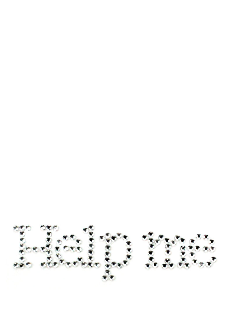 Help Me-Shoe Sticker Crystal main product photo