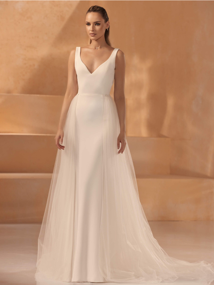 Marmurowa spódnica overskirt Bianco Evento main product photo
