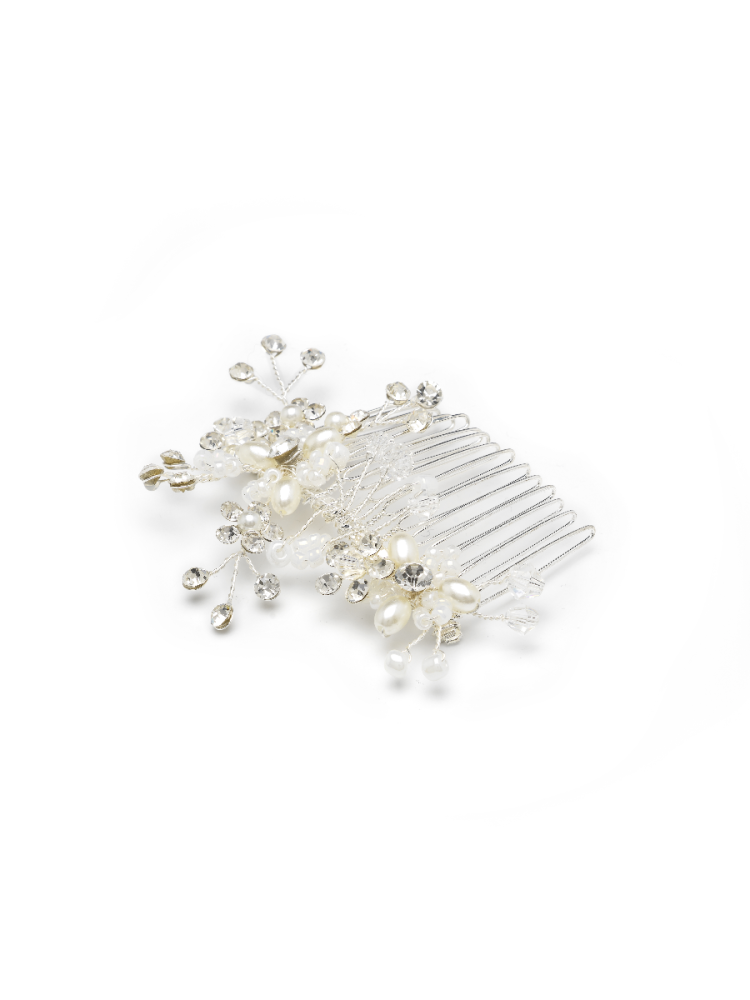 Grzebień do włosów Abrazi Lily srebrny main product photo