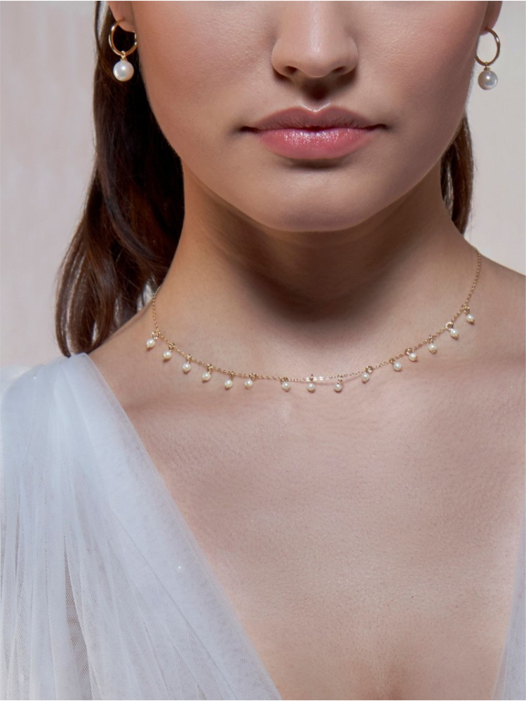 Poirier JS-00 Zestaw biżuterii ślubnej Anaïs Gold main product photo