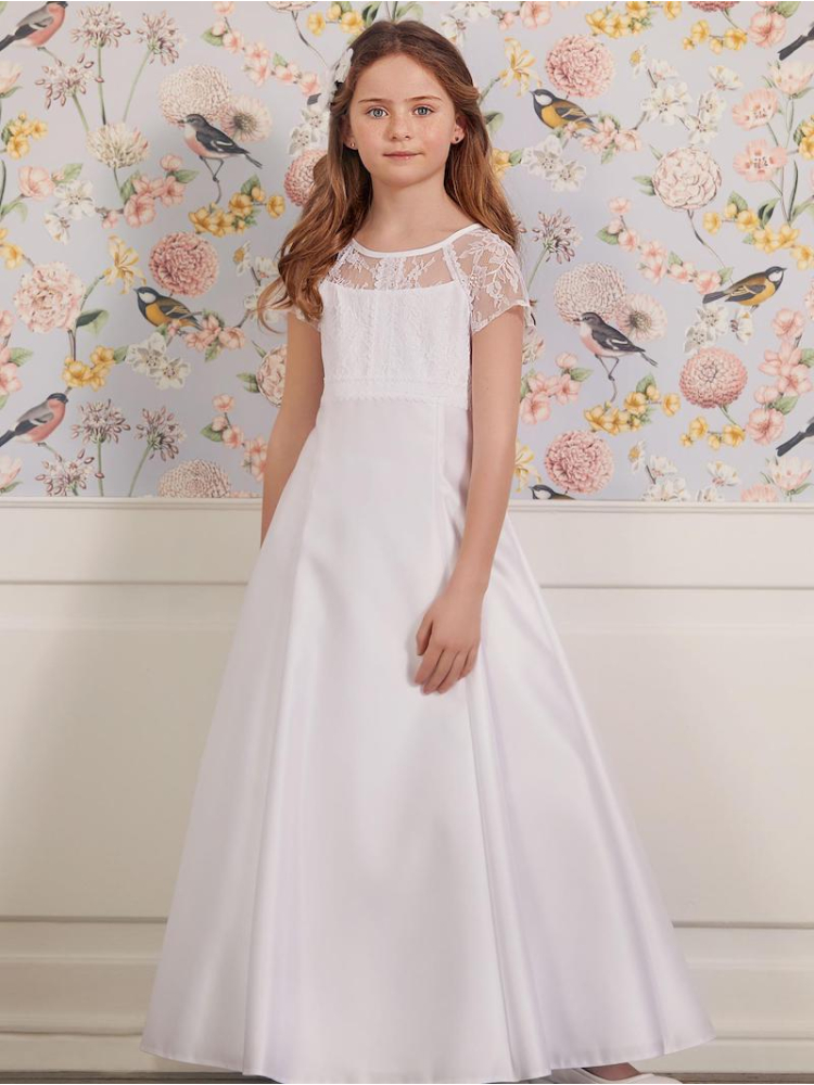 Sukienka komunijna LILLY 08-1104-WH main product photo
