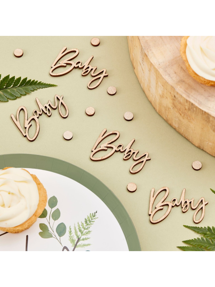 Ginger Ray BAB-121 Botaniczne konfetti na stół dla niemowląt main product photo