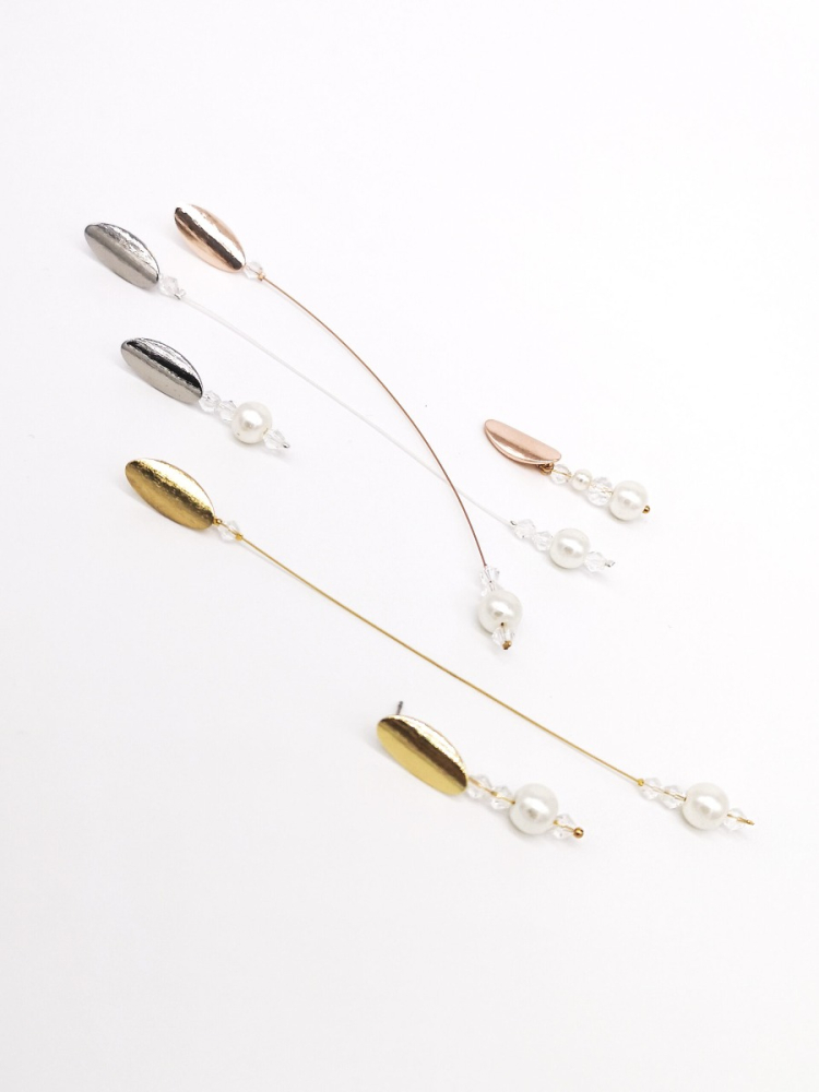 Forever & Eva O203L Długi kolczyk z perłą main product photo