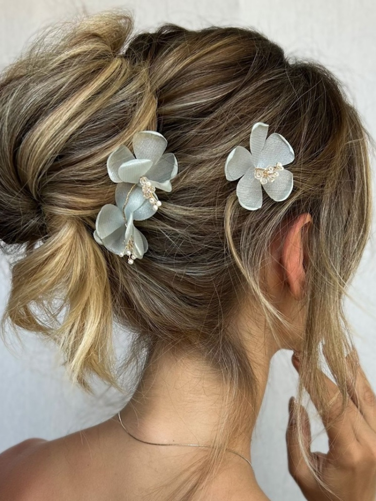 Sally Jane Bridal Poppy Aqua Hairpins Złoty main product photo