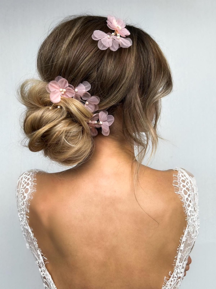 Sally Jane Bridal Rose Hairpins Złoty main product photo