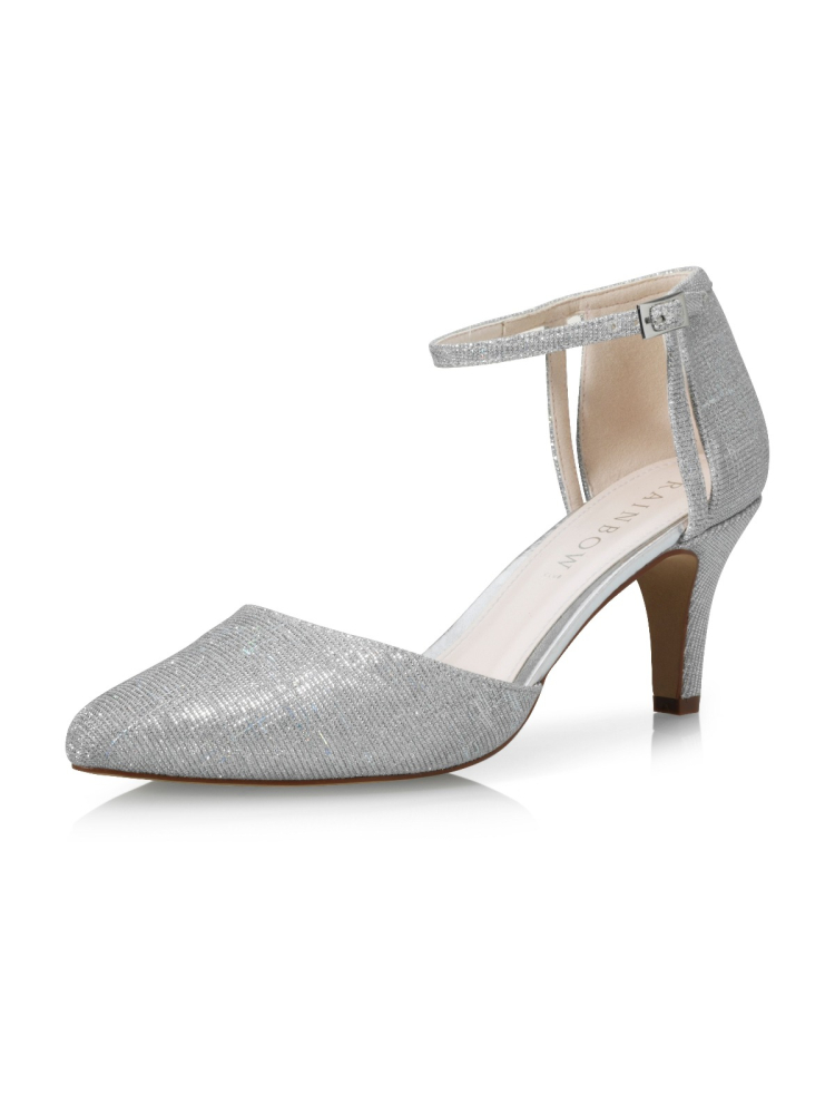 Buty ślubne Rainbow Club Sarina srebrne main product photo