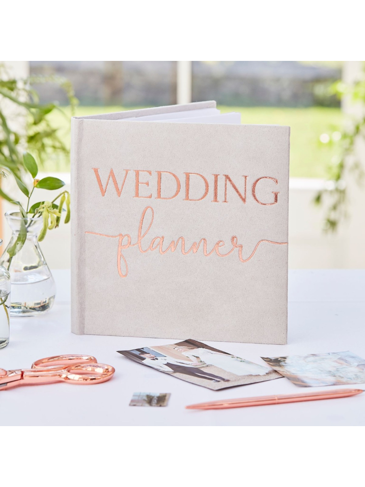 Zamszowy planer ślubny Ginger Ray BR-311 Botanical Wedding main product photo