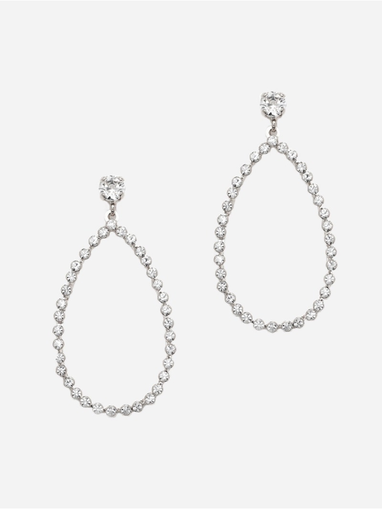 Abrazi Kolczyki Nina Swarovski srebrne main product photo