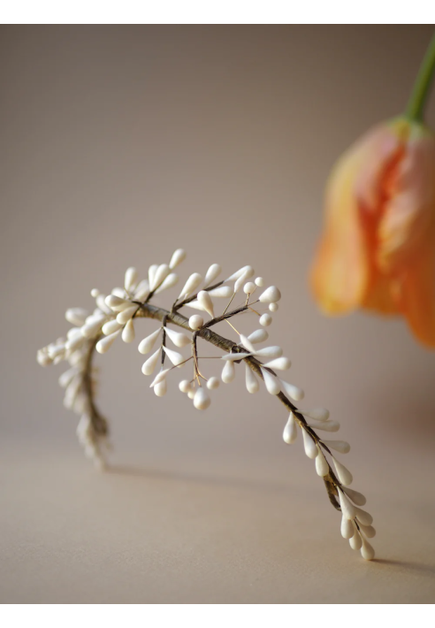 Lizeron Calvi Grzebień do włosów Biały