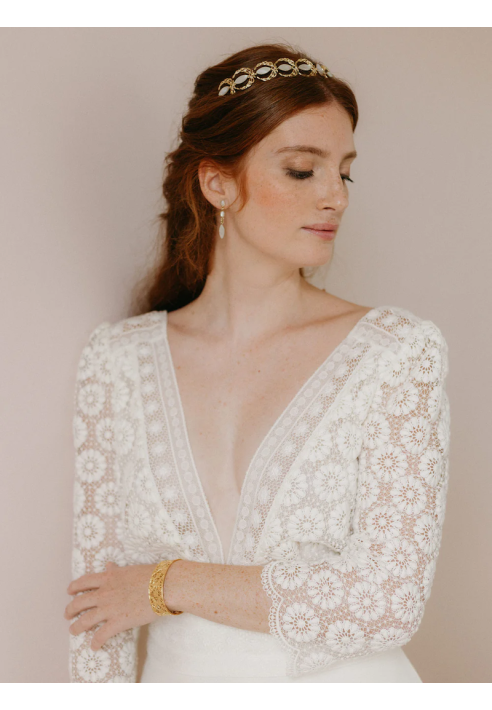 Lizeron Josephine Tiara Biała