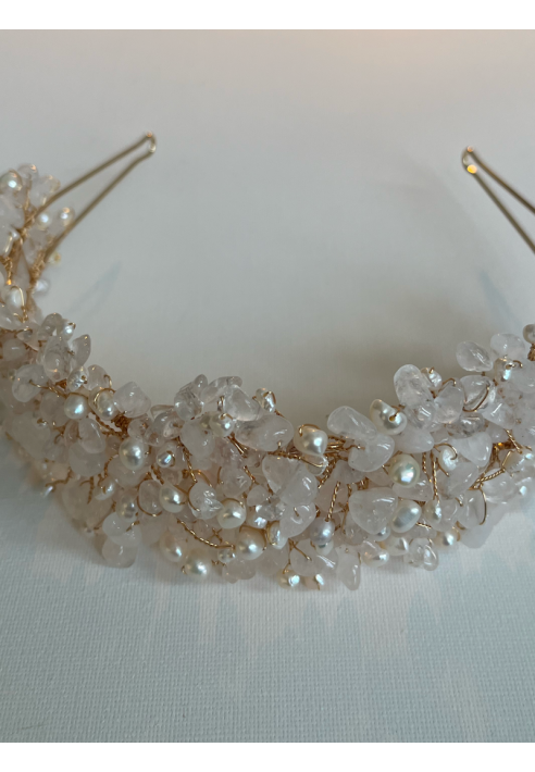 Sally Jane Bridal Selena Tiara Złoty