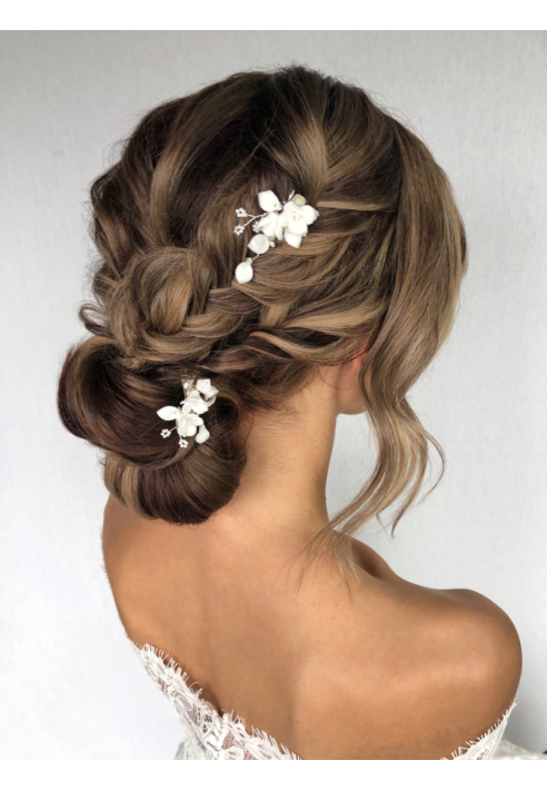 Sally Jane Bridal Vanessa Hairclips Srebrny ()