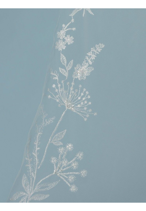 Poirier S476-280 Welon haftowane kwiaty