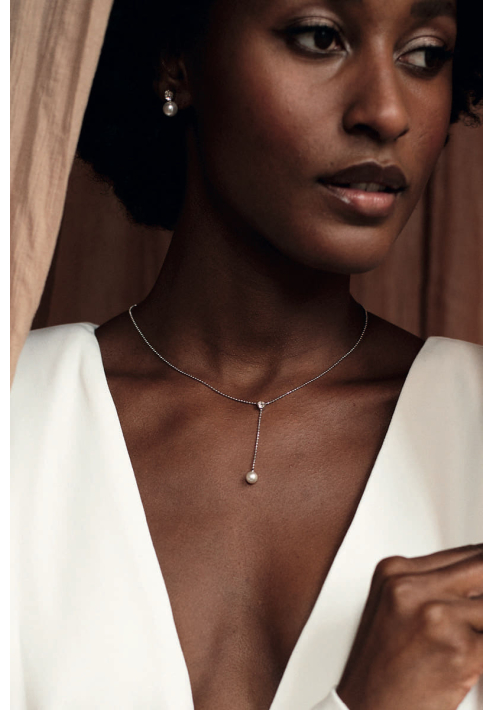 Naszyjnik z pereł Abrazi Lovey srebrny