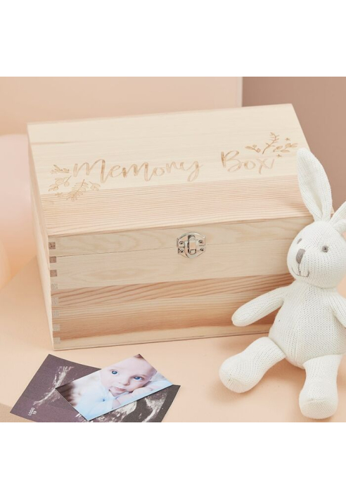 Pudełko na pamiątki Ginger Ray BL-118 Floral Baby Shower Memory Box