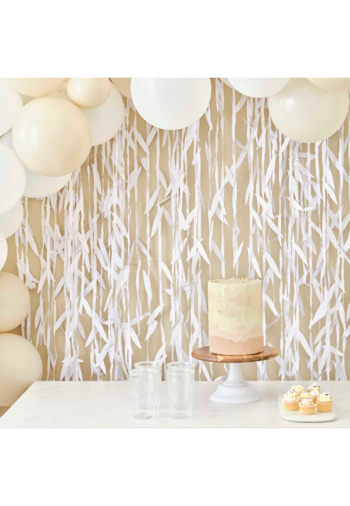 Ginger Ray BRA-336 Tło z białymi liśćmi ()