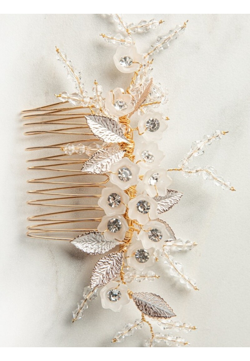 Sally Jane Bridal Carlotta Hair Comb Różowy