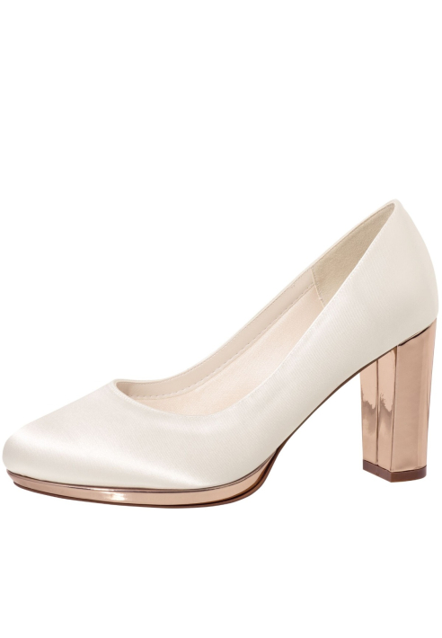 Buty ślubne Rainbow Club Clair Rose Gold ()