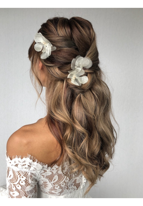 Sally Jane Bridal Florence Klips do włosów Srebrny ()