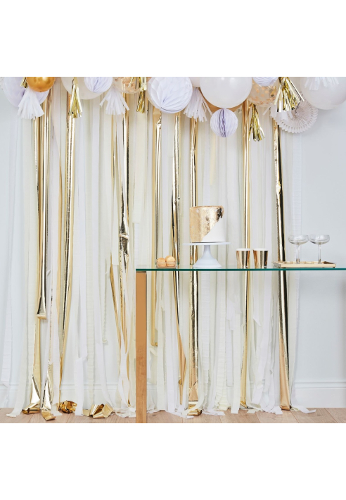 Ginger Ray MIX-188 Mix It Up Złote metaliczne tło