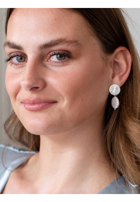 Abrazi Kolczyki Olga srebrne