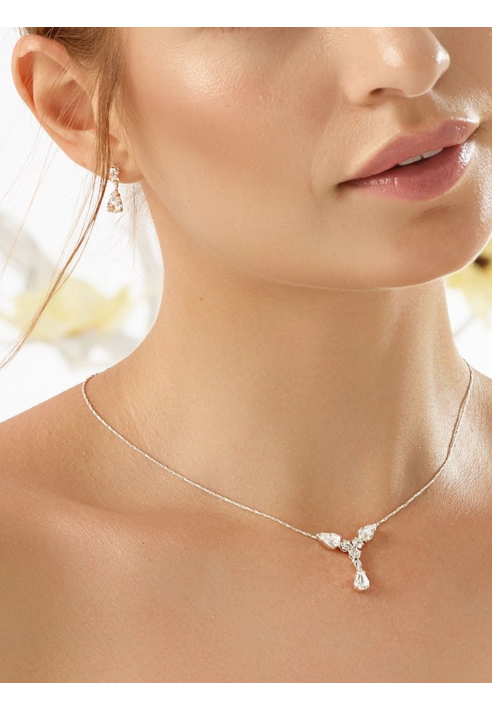 Zestaw biżuterii ślubnej Bianco Evento N7