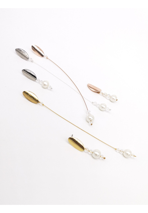 Forever & Eva O203L Długi kolczyk z perłą