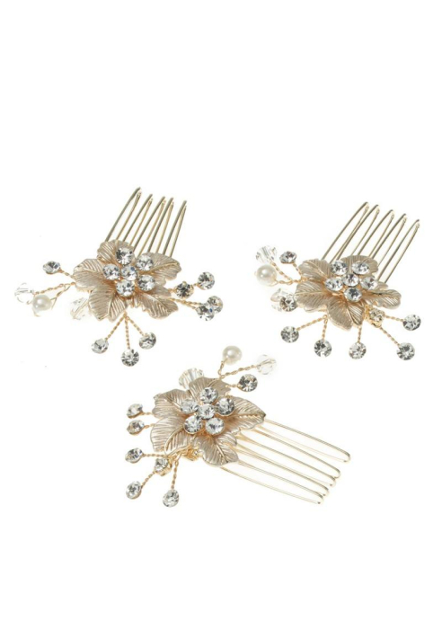 Grzebienie do włosów Poirier BB-420 Gold