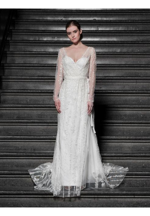 Poirier T-117 Kimono sukienka koronka ()