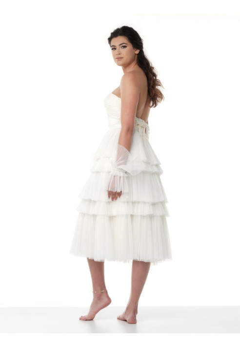 Poirier S320-150 Spódnica kość słoniowa 