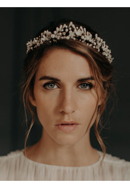 Lizeron Clementine Tiara Biała