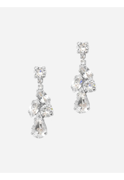 Abrazi Srebrne kolczyki Zoe Swarovski