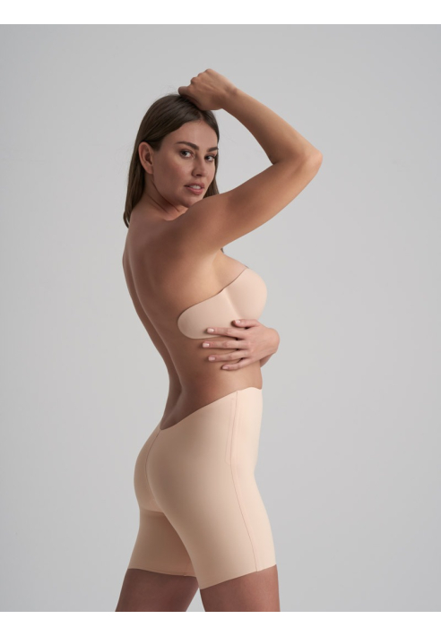 BYE BRA Low Back Mid Waist Short Beżowy ()