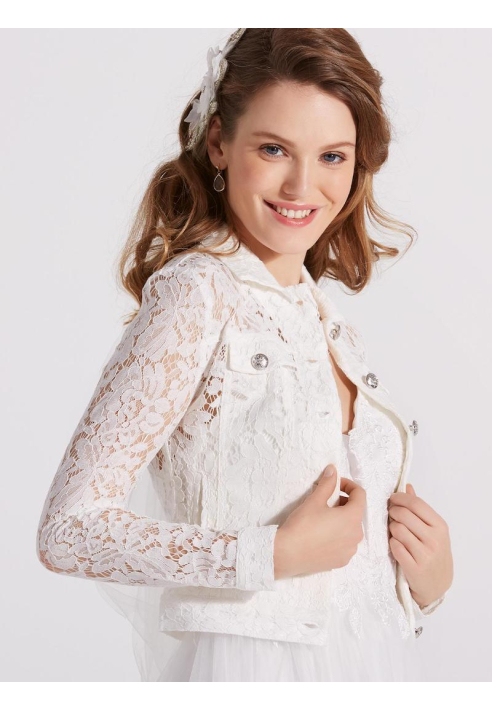Kurtka z koronką LILLY 09-3805-CR ()