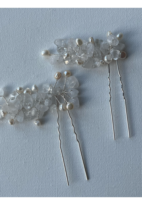 Sally Jane Bridal Wsuwki Ilse Srebrne