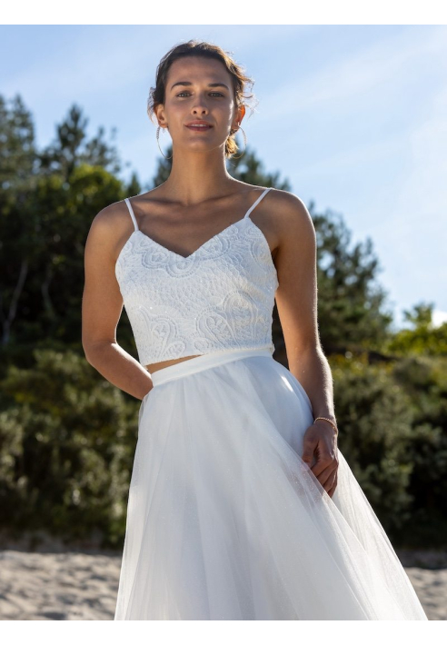 Novias Emporio Lace Bolero top ()