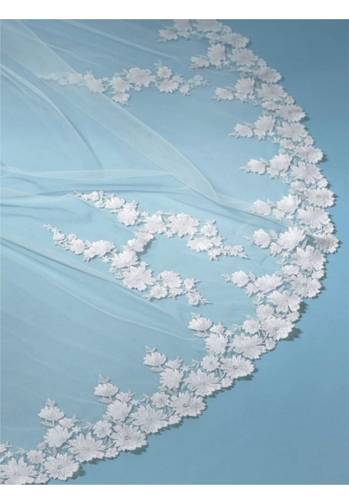 Poirier S439-280-SOFT Welon haftowane kwiaty