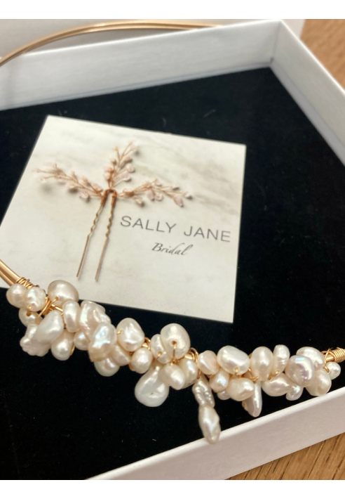 Sally Jane Bridal Sabrina Tiara Złoty