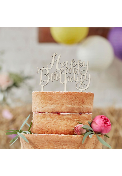Ginger Ray BH-762 Boho Cake Topper ()