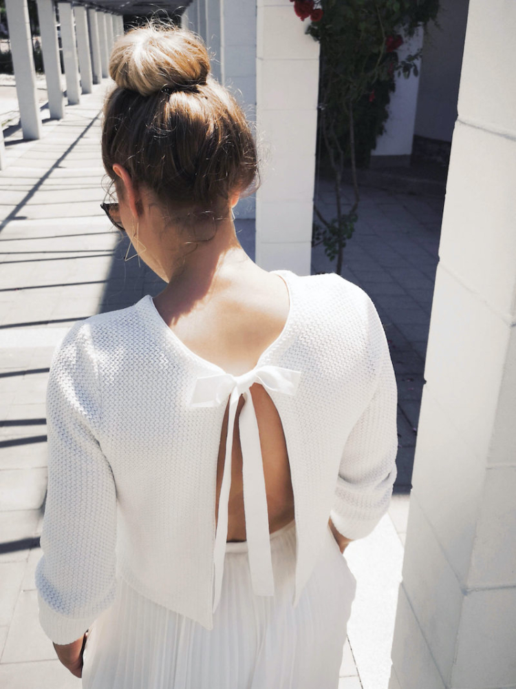 Forever & Eva P5344 Sweterek ślubny wiązany main product photo