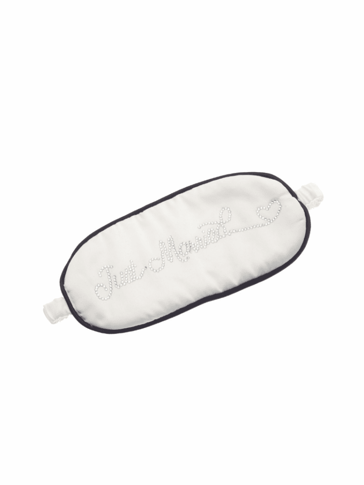 Poirier BN-11 Just Married Sleep Mask Rhinestones Satin main product photo