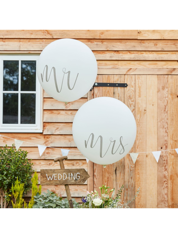 Mega balony Ginger Ray CW-218 Rustic Country Mr & Mrs main product photo